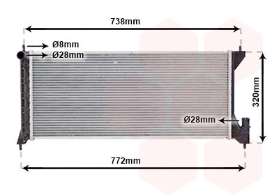 VAN WEZEL Radiators, Motora dzesēšanas sistēma 37002386